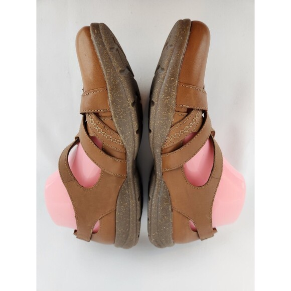 Clarks Sandals Roseville Step Women's Size 8.5 Mary Jane Strappy‎ Brown Shoes - Picture 5 of 11